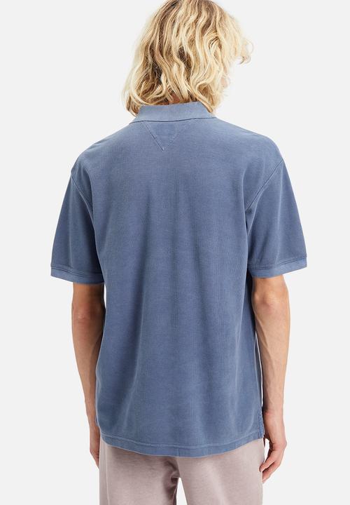 Tommy Hilfiger - Tjm relaxed varsity polo - navy