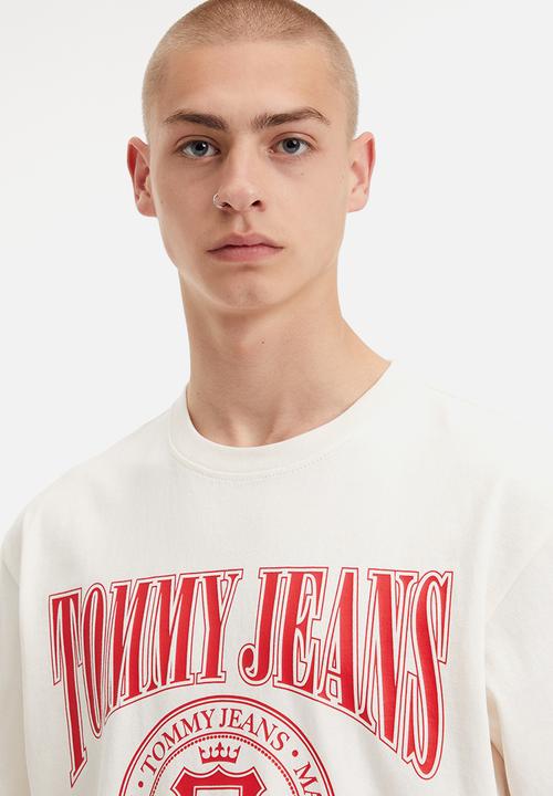 Tommy Hilfiger - TJM relaxed varsity logo tee - white