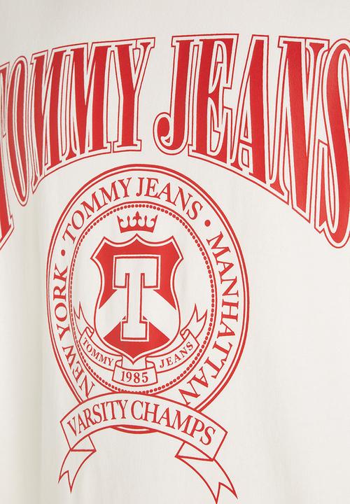 Tommy Hilfiger - TJM relaxed varsity logo tee - white