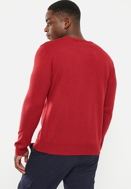 Pierre Cardin - Crew knitwear - red