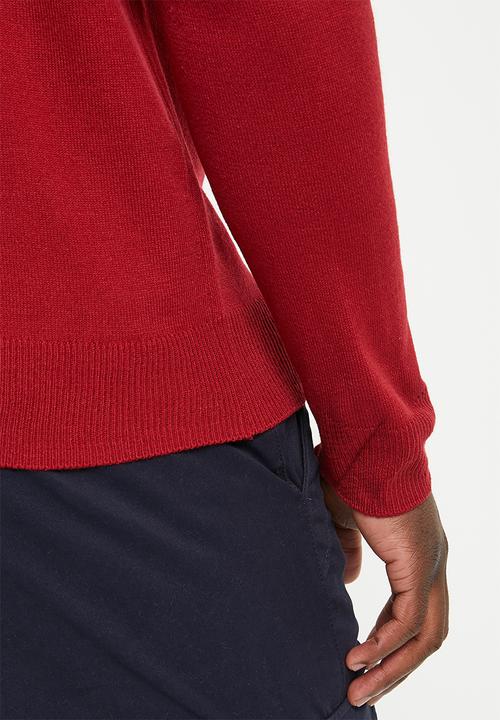 Pierre Cardin - Crew knitwear - red