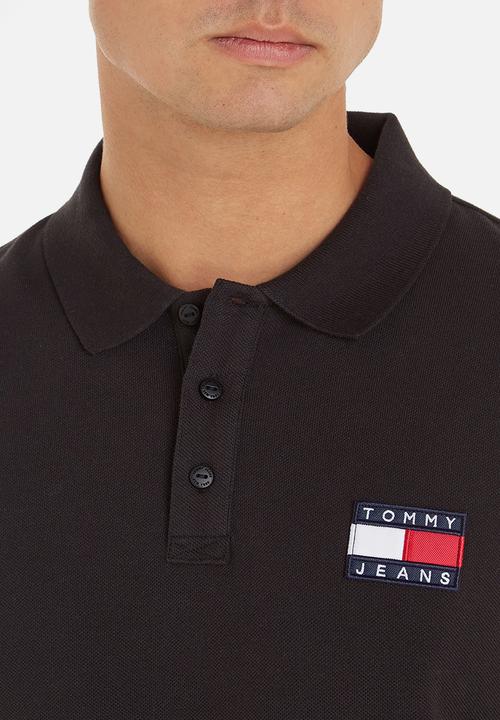 Tommy Hilfiger - Tjm tommy badge lightweight polo - black