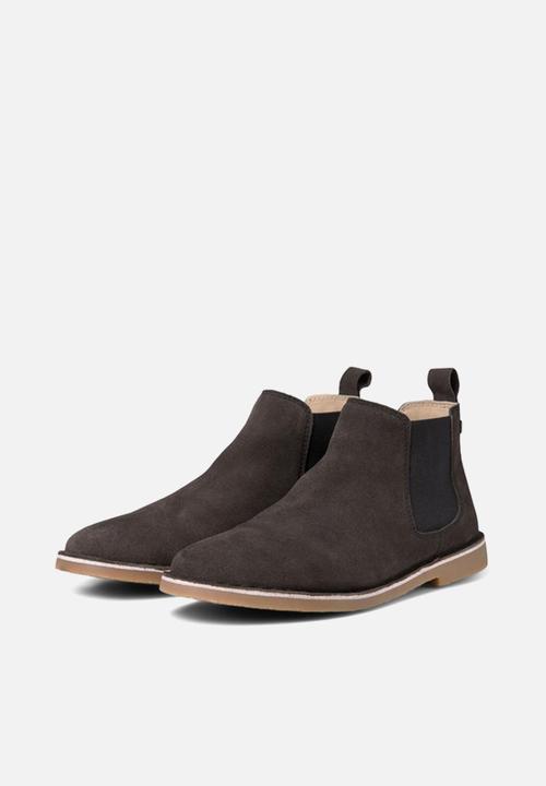 Jack & Jones - Jfwbravo suede chelsea boot - pirate black