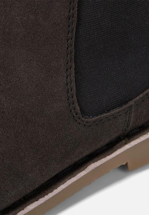 Jack & Jones - Jfwbravo suede chelsea boot - pirate black