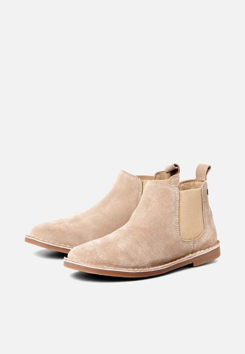 Jack & Jones - Jfwbravo suede chelsea boot - sand