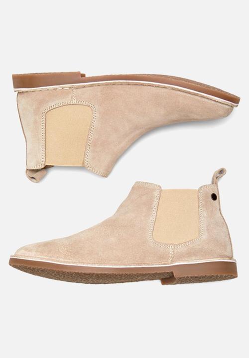 Jack & Jones - Jfwbravo suede chelsea boot - sand