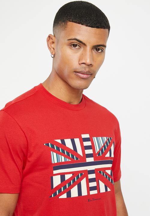 Ben Sherman - Uj Stripe Tee Shirt - Red