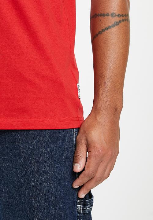 Ben Sherman - Uj Stripe Tee Shirt - Red