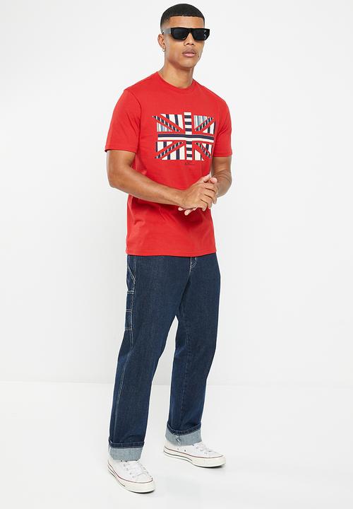 Ben Sherman - Uj Stripe Tee Shirt - Red