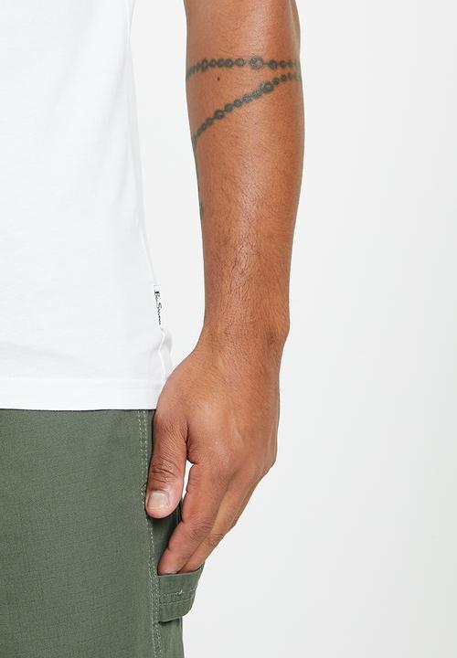 Ben Sherman - Ticket Split Tee Shirt - White