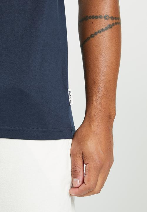 Ben Sherman - Ticket Split Tee Shirt - Navy