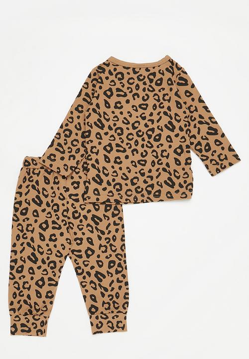Pop Candy - Leopard print set - tan