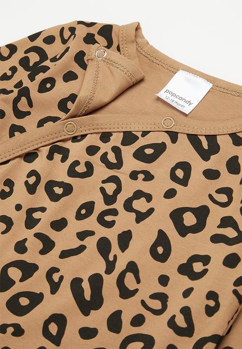 Pop Candy - Leopard print set - tan