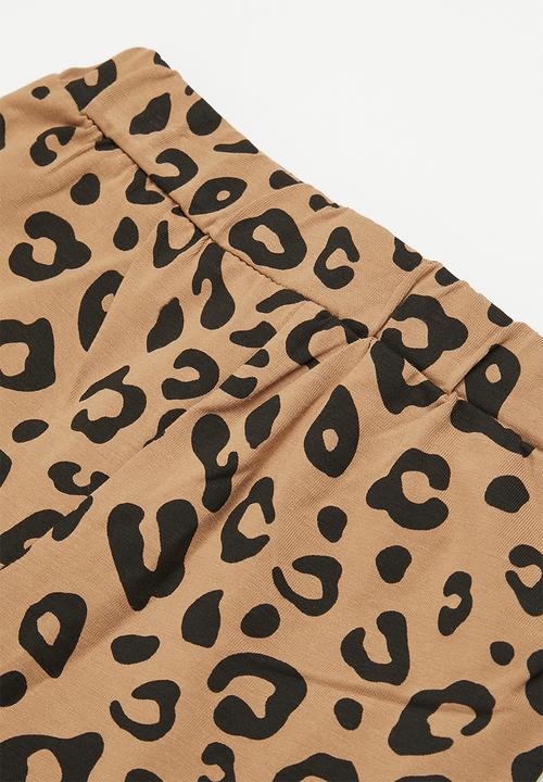 Pop Candy - Leopard print set - tan