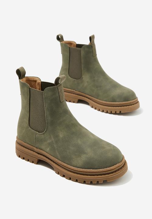 Cotton On - Pull on gusset boot swag - green