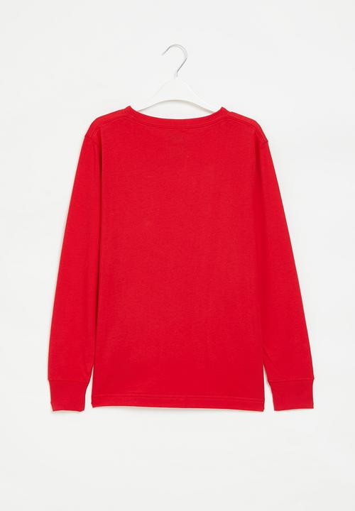 Levi’s® - Lvb long sleeve batwing tee - super red