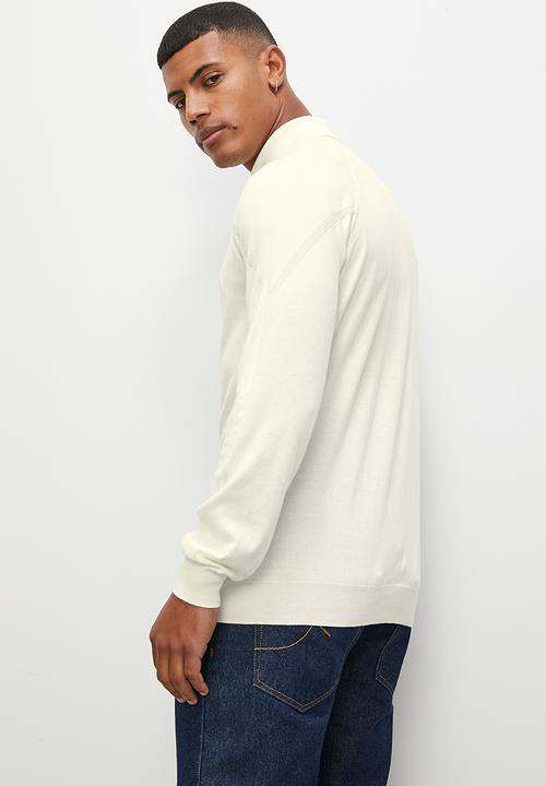 Superbalist - Slim fit high neck long sleeve knitwear - cream