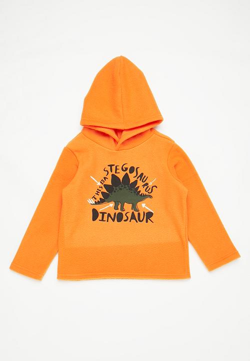 Pop Candy - 2 pack polar fleece hoodie - fatigue/orange