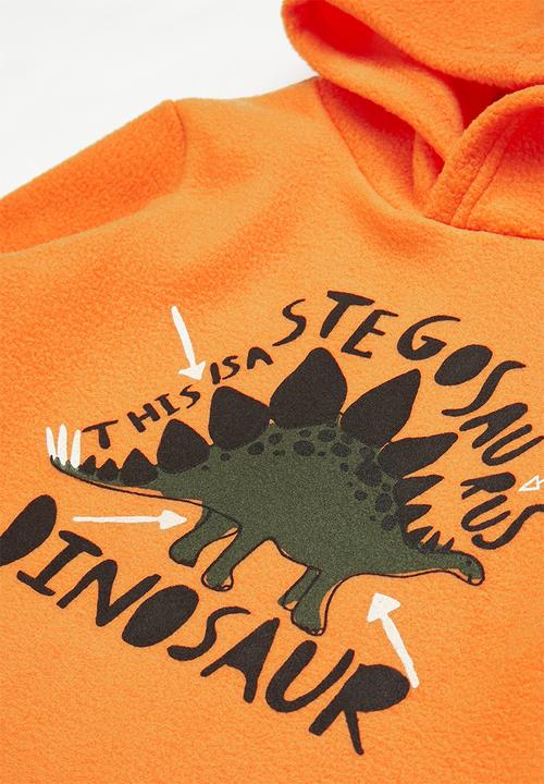 Pop Candy - 2 pack polar fleece hoodie - fatigue/orange
