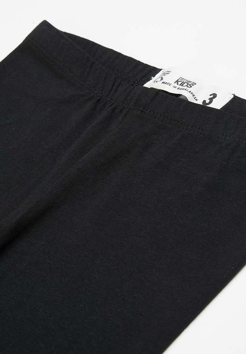 Cotton On - Girls multipack legging 2 pack - black/peacoat