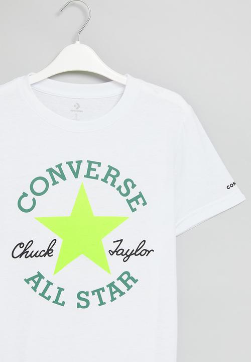 Converse - Teen dissected chuck patch short sleeve - white