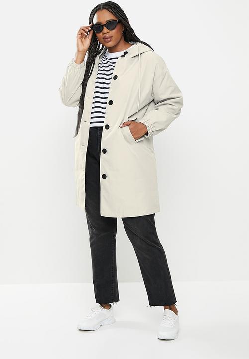 dailyfriday - Classic hooded trench - light grey