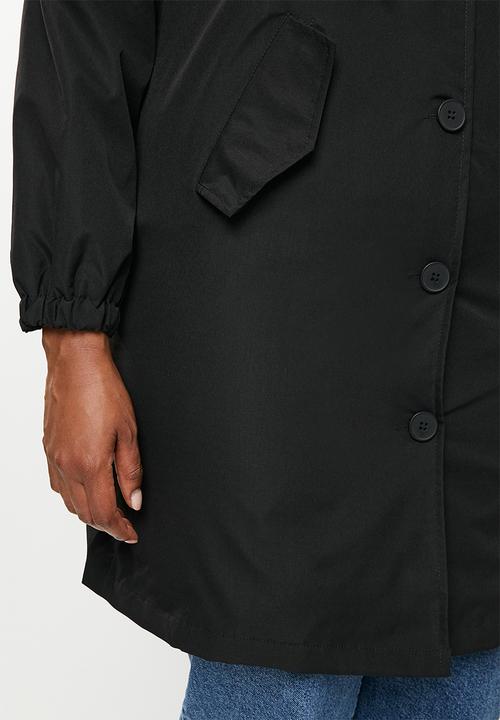 dailyfriday - Classic hooded trench - black
