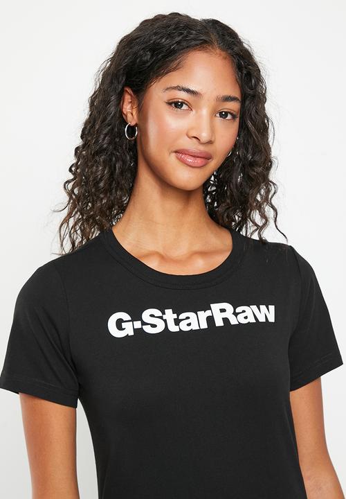 G-STAR - Gs gr slim r t - dark black