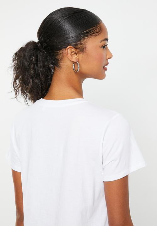 GUESS - Short sleeve jenny easy tee - pure white