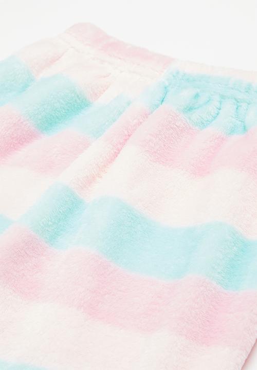 Pop Candy - Girls stripe pj set - pink & blue