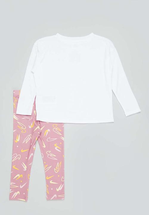 Nike - Nkg print pack aop legging set - elemental pink