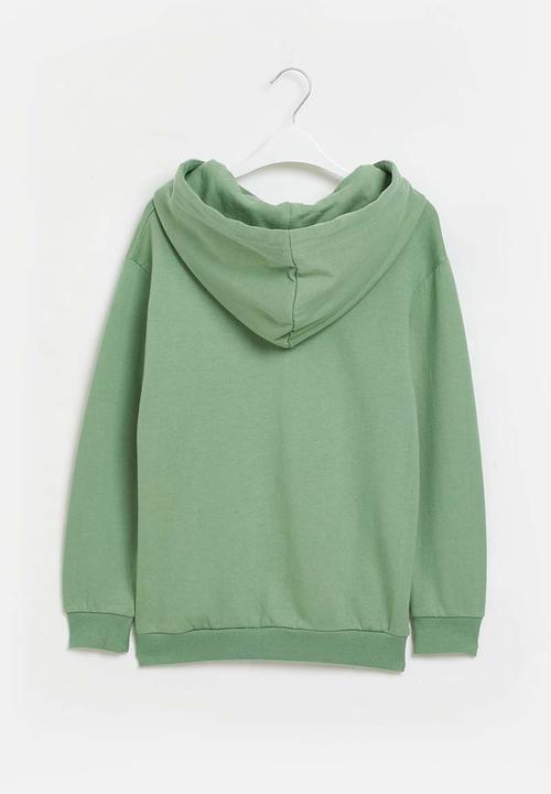 Superbalist - Boys oversized graphic hoodie - fatigue