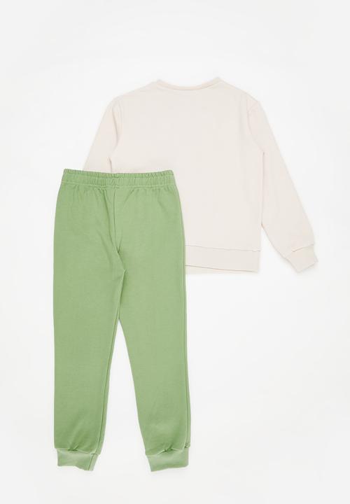 Superbalist - Printed tracksuit - stone/fatigue