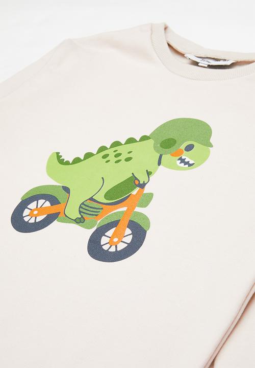 Superbalist - Printed tracksuit - stone/fatigue