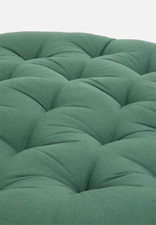 Sixth Floor - Fondu round floor cushion - green 