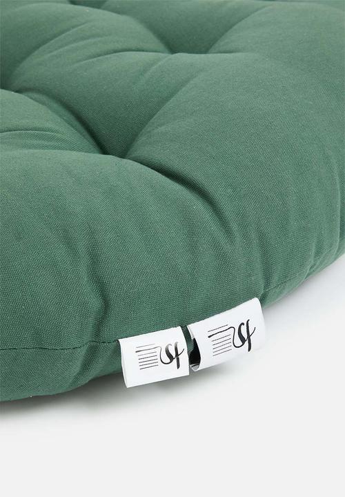 Sixth Floor - Fondu round floor cushion - green 