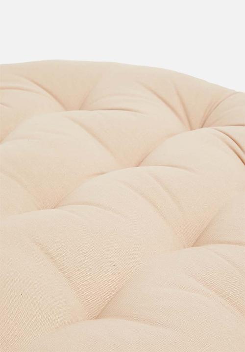 Sixth Floor - Fondu round floor cushion - natural