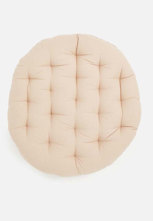 Sixth Floor - Fondu round floor cushion - natural