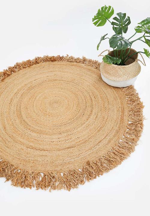 Sixth Floor - Braided jute rug - natural