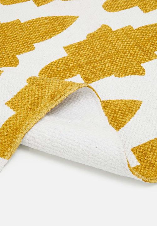 Sixth Floor - Mosaic printed rug - misted yellow