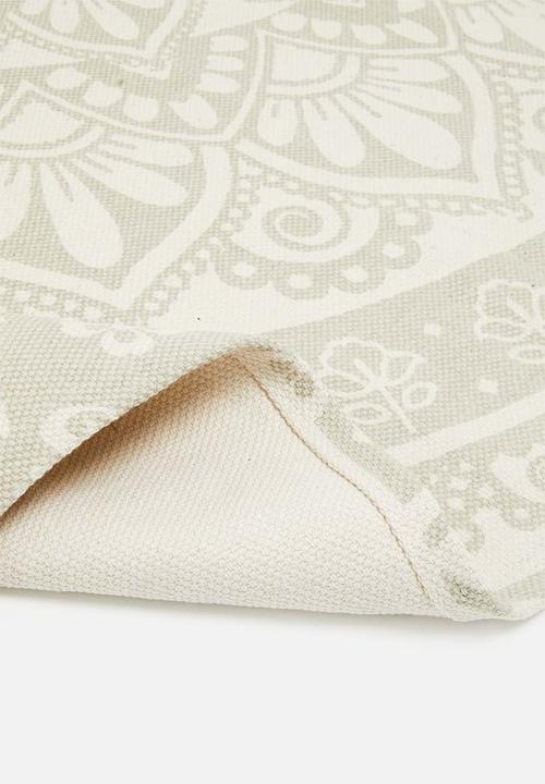 Sixth Floor - Kaleidscope printed rug - grey