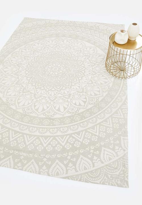 Sixth Floor - Kaleidscope printed rug - grey