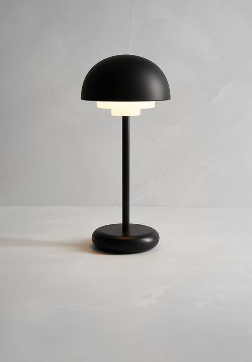 Sixth Floor - Lennox rechargeable lamp - black