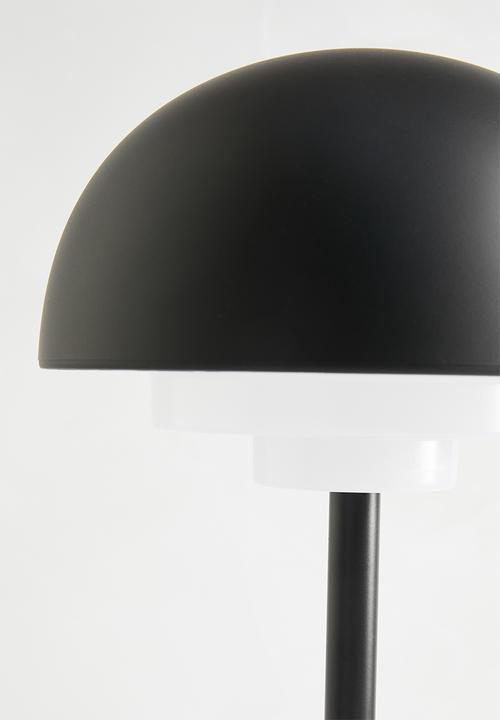 Sixth Floor - Lennox rechargeable lamp - black