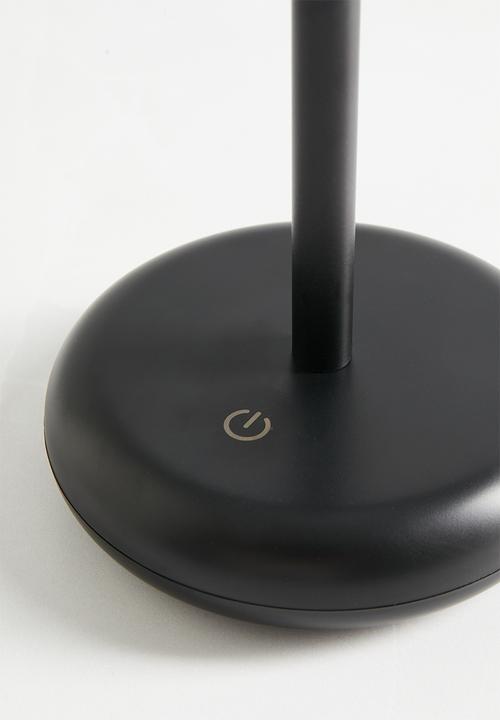 Sixth Floor - Lennox rechargeable lamp - black
