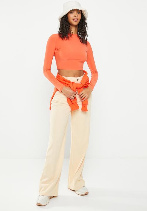 Daisy Street - Cord wide leg trousers - cream