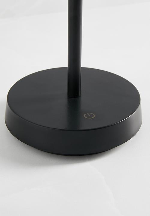Sixth Floor - Shiloh rechargeable lamp - black