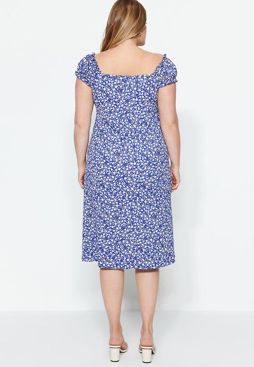 Trendyol - Plus cutesy dress - blue