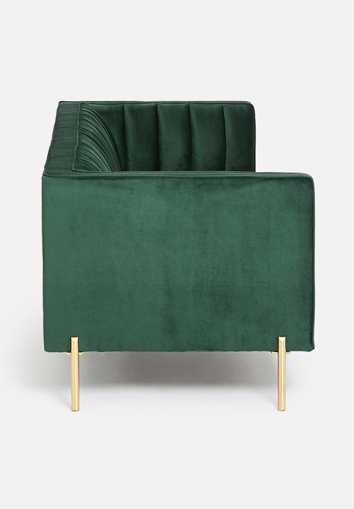 Sixth Floor - Flute 3 seater - emerald green