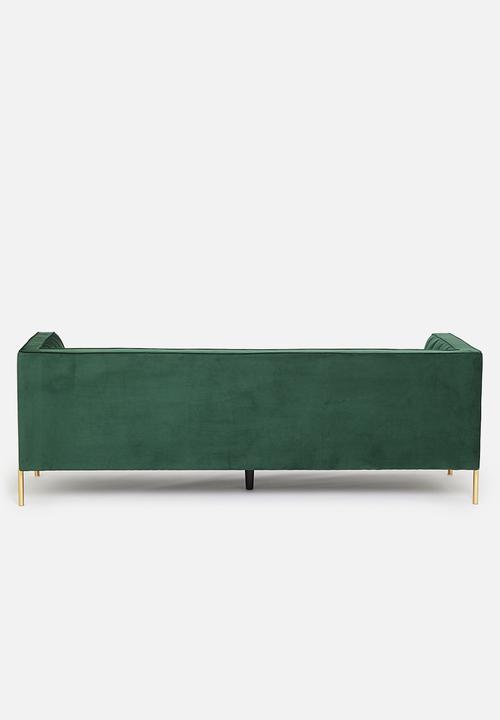 Sixth Floor - Flute 3 seater - emerald green